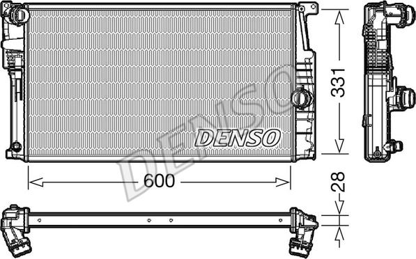 Denso DRM05014 - Радіатор, охолодження двигуна autozip.com.ua