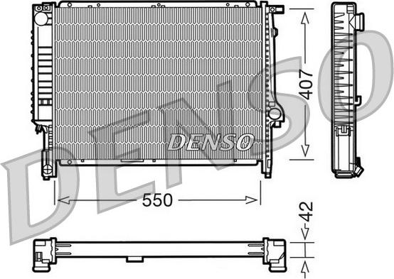 Denso DRM05039 - Радіатор, охолодження двигуна autozip.com.ua