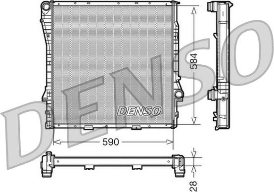 Denso DRM05116 - Радіатор, охолодження двигуна autozip.com.ua