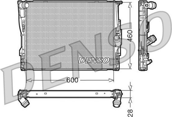Denso DRM05110 - Радіатор, охолодження двигуна autozip.com.ua
