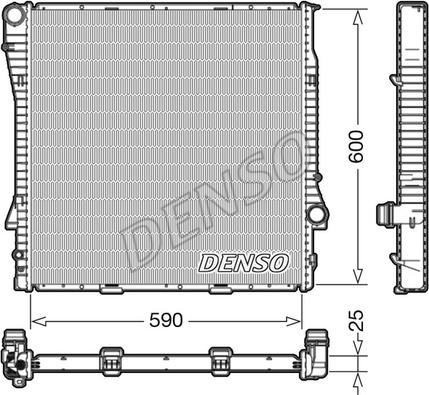 Denso DRM05113 - Радіатор, охолодження двигуна autozip.com.ua