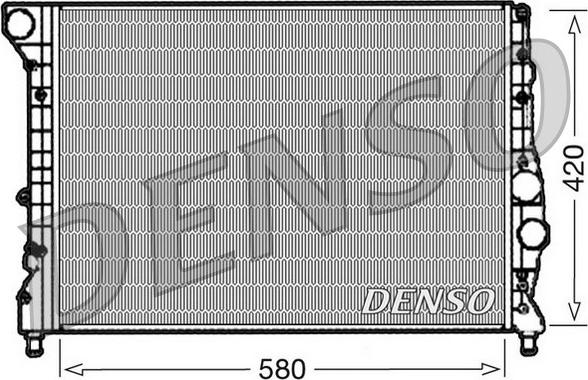 Denso DRM01001 - Радіатор, охолодження двигуна autozip.com.ua