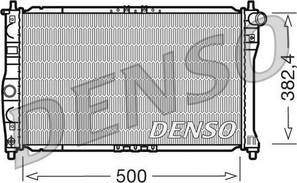 Denso DRM08001 - Радіатор, охолодження двигуна autozip.com.ua