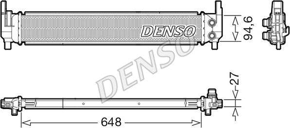Denso DRM02042 - Радіатор, охолодження двигуна autozip.com.ua