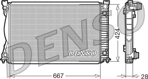 Denso DRM02039 - Радіатор, охолодження двигуна autozip.com.ua
