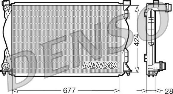 Denso DRM02036 - Радіатор, охолодження двигуна autozip.com.ua