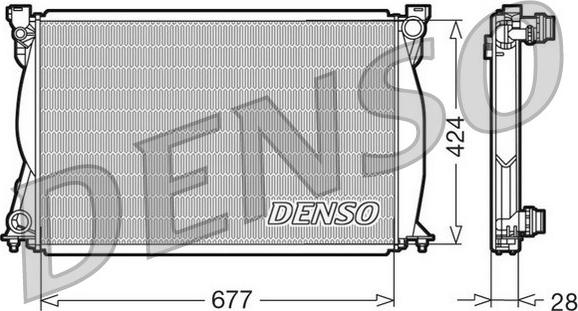 Denso DRM02038 - Радіатор, охолодження двигуна autozip.com.ua