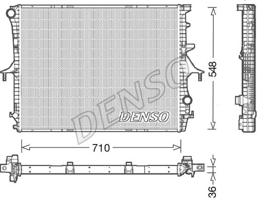 Denso DRM02026 - Радіатор, охолодження двигуна autozip.com.ua