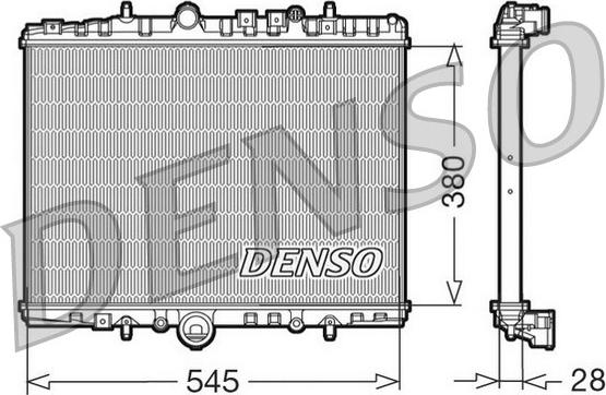 Denso DRM07056 - Радіатор, охолодження двигуна autozip.com.ua