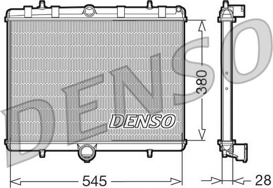 Denso DRM07060 - Радіатор, охолодження двигуна autozip.com.ua