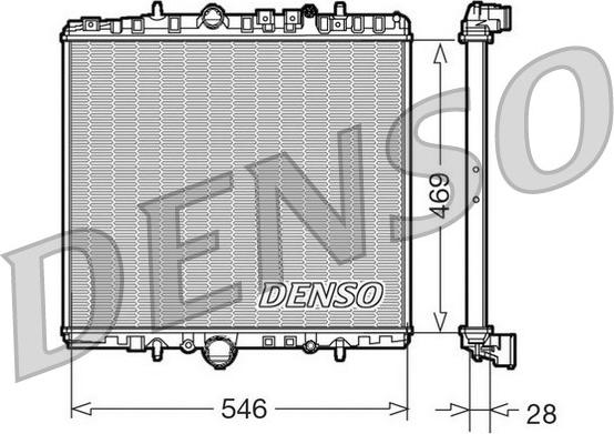 Denso DRM07061 - Радіатор, охолодження двигуна autozip.com.ua