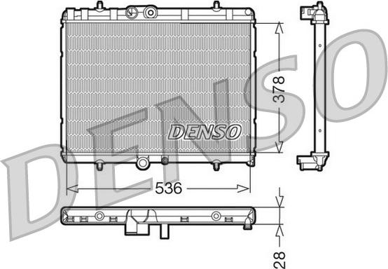 Denso DRM07015 - Радіатор, охолодження двигуна autozip.com.ua