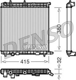 Denso DRM07010 - Радіатор, охолодження двигуна autozip.com.ua