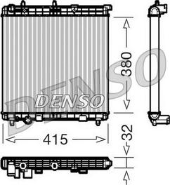 Denso DRM07011 - Радіатор, охолодження двигуна autozip.com.ua