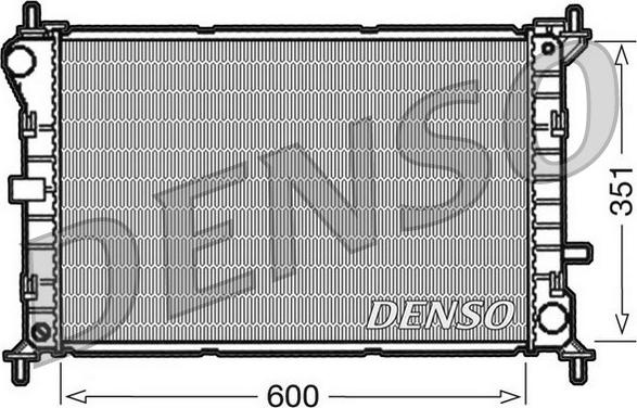 Denso DRM10051 - Радіатор, охолодження двигуна autozip.com.ua