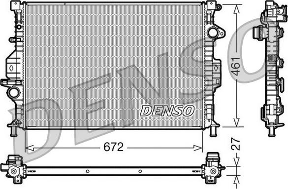 Denso DRM10069 - Радіатор, охолодження двигуна autozip.com.ua