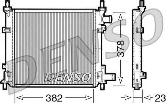 Denso DRM10060 - Радіатор, охолодження двигуна autozip.com.ua