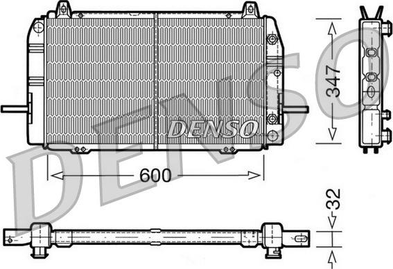 Denso DRM10084 - Радіатор, охолодження двигуна autozip.com.ua