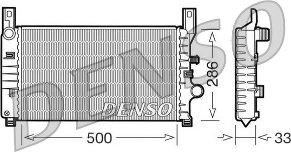 Denso DRM10034 - Радіатор, охолодження двигуна autozip.com.ua