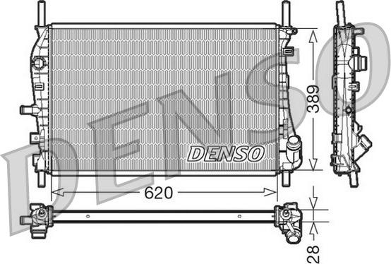 Denso DRM10073 - Радіатор, охолодження двигуна autozip.com.ua