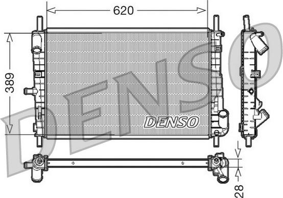 Denso DRM10072 - Радіатор, охолодження двигуна autozip.com.ua