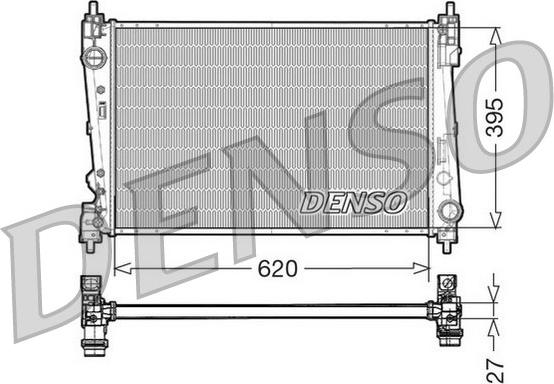Denso DRM13015 - Радіатор, охолодження двигуна autozip.com.ua