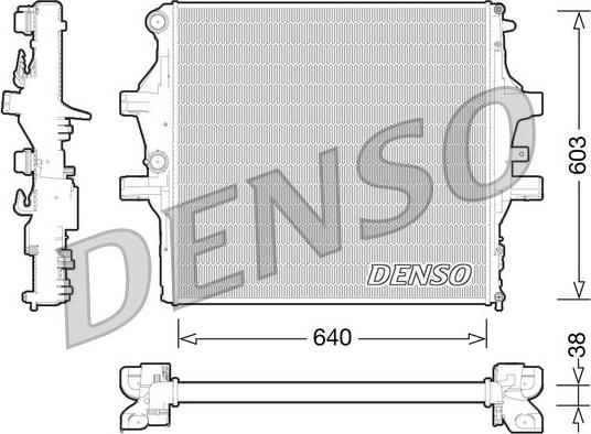 Denso DRM12009 - Радіатор, охолодження двигуна autozip.com.ua