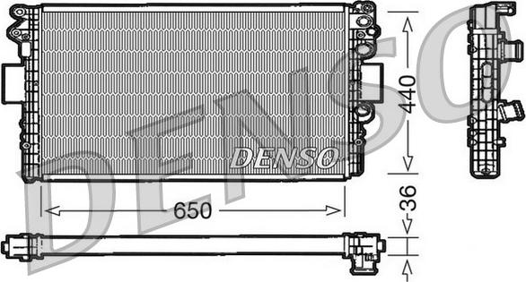Denso DRM12004 - Радіатор, охолодження двигуна autozip.com.ua