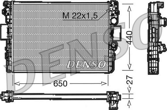 Denso DRM12003 - Радіатор, охолодження двигуна autozip.com.ua