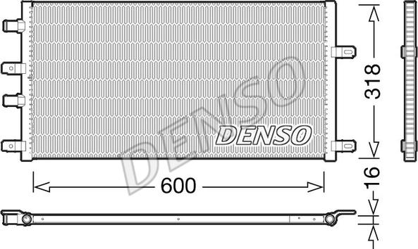 Denso DRM12011 - Радіатор, охолодження двигуна autozip.com.ua