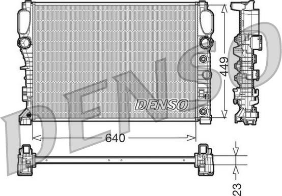 Denso DRM17090 - Радіатор, охолодження двигуна autozip.com.ua