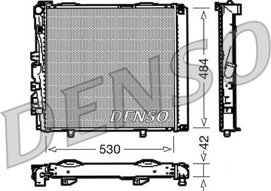 Denso DRM17040 - Радіатор, охолодження двигуна autozip.com.ua