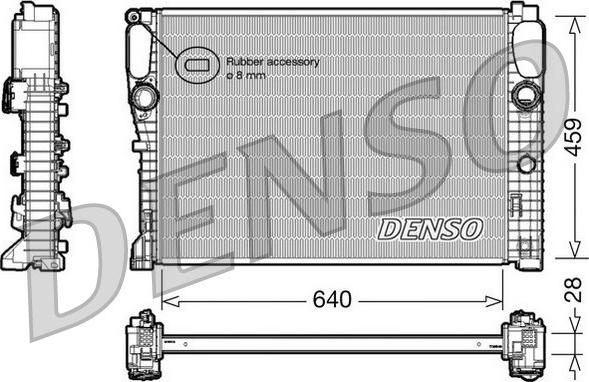 Denso DRM17042 - Радіатор, охолодження двигуна autozip.com.ua