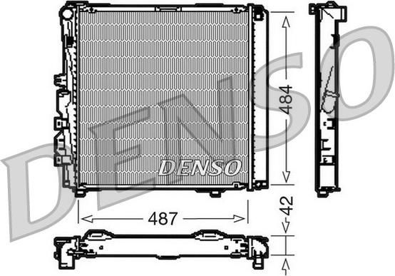 Denso DRM17053 - Радіатор, охолодження двигуна autozip.com.ua