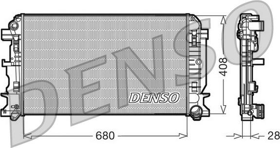 Denso DRM17009 - Радіатор, охолодження двигуна autozip.com.ua