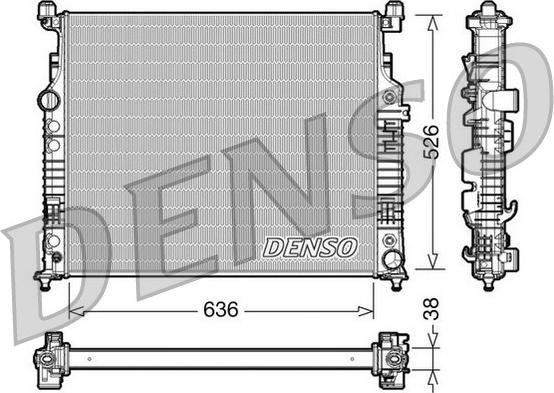 Denso DRM17007 - Радіатор, охолодження двигуна autozip.com.ua