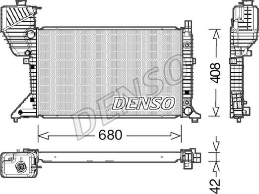 Denso DRM17019 - Радіатор, охолодження двигуна autozip.com.ua