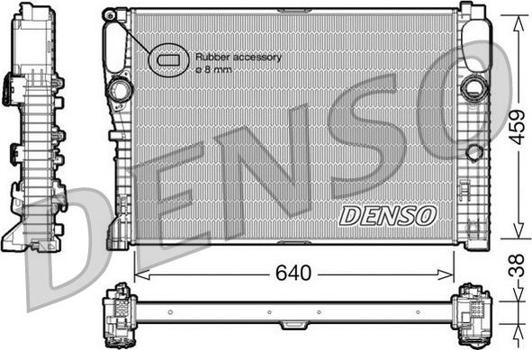 Denso DRM17014 - Радіатор, охолодження двигуна autozip.com.ua