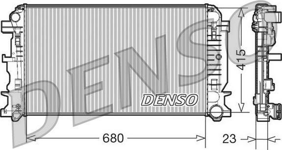 Denso DRM17018 - Радіатор, охолодження двигуна autozip.com.ua