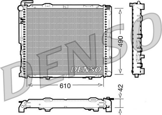 Denso DRM17035 - Радіатор, охолодження двигуна autozip.com.ua