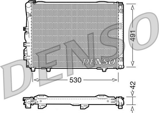 Denso DRM17030 - Радіатор, охолодження двигуна autozip.com.ua