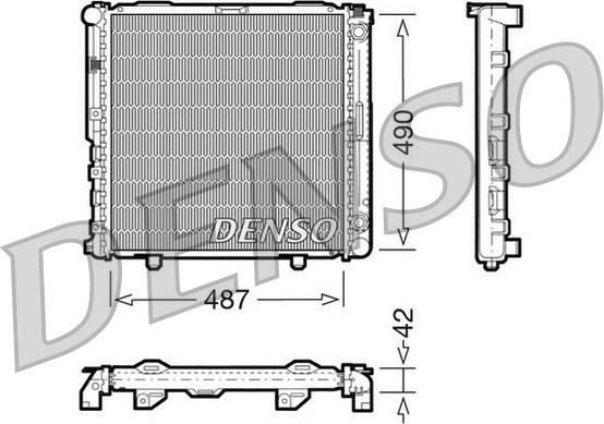 Denso DRM17031 - Радіатор, охолодження двигуна autozip.com.ua