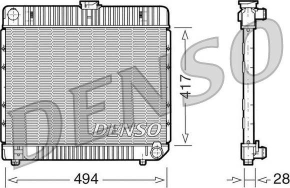 Denso DRM17020 - Радіатор, охолодження двигуна autozip.com.ua