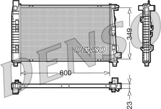 Denso DRM17100 - Радіатор, охолодження двигуна autozip.com.ua