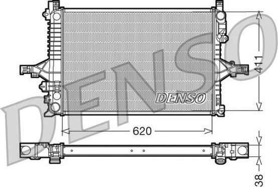 Denso DRM33065 - Радіатор, охолодження двигуна autozip.com.ua