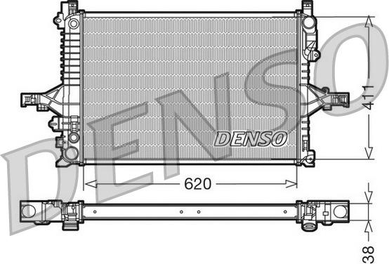 Denso DRM33066 - Радіатор, охолодження двигуна autozip.com.ua