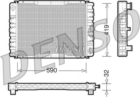 Denso DRM33030 - Радіатор, охолодження двигуна autozip.com.ua