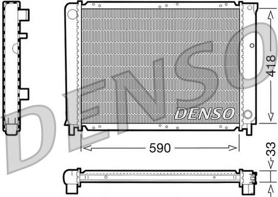 Denso DRM33031 - Радіатор, охолодження двигуна autozip.com.ua