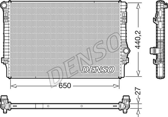 Denso DRM32049 - Радіатор, охолодження двигуна autozip.com.ua