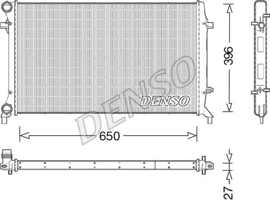 Denso DRM32045 - Радіатор, охолодження двигуна autozip.com.ua